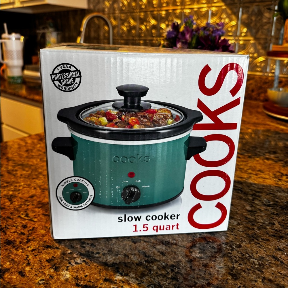 Cooks 1.5 Quart Slow Cooker - Teal